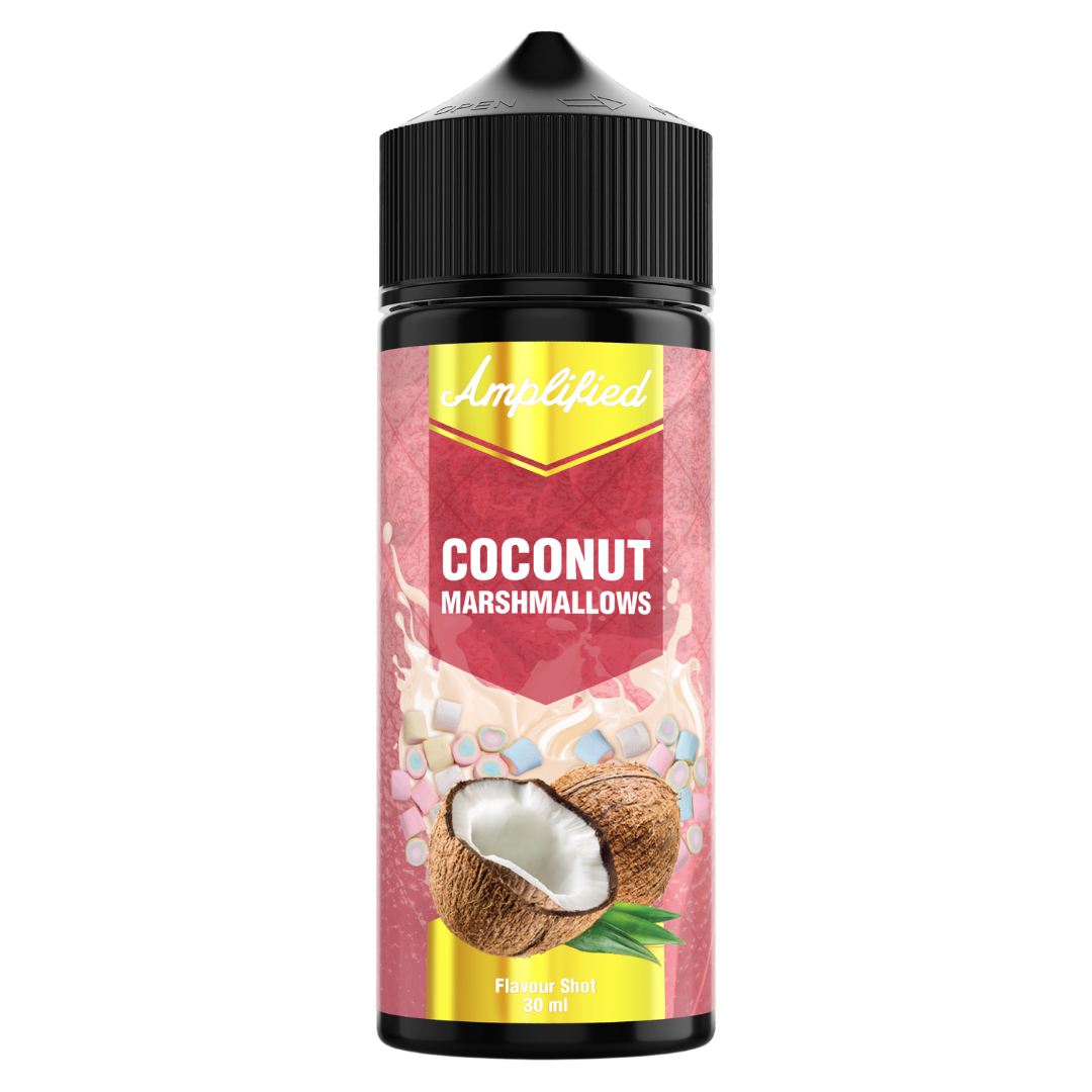 Amplified - Coconut Marshmallows Freebase Flavour Shots 120ml