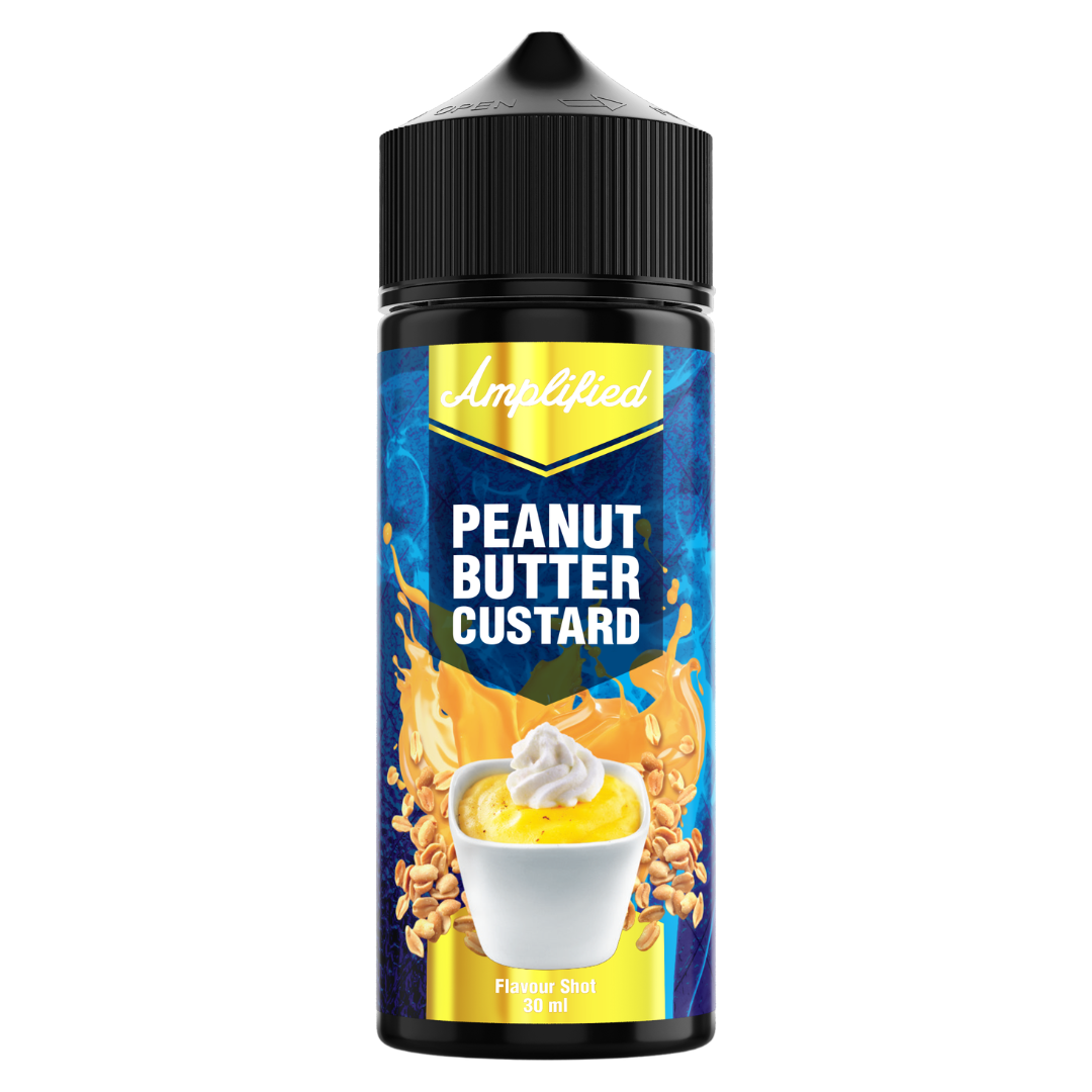 Amplified - Peanut Butter Custard Freebase Flavour Shots 120ml