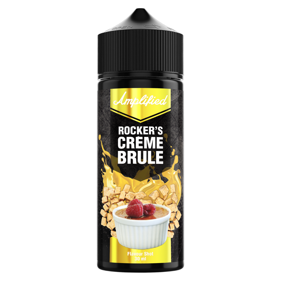 Amplified - Rocker's Creme Brule Freebase Flavour Shots 120ml