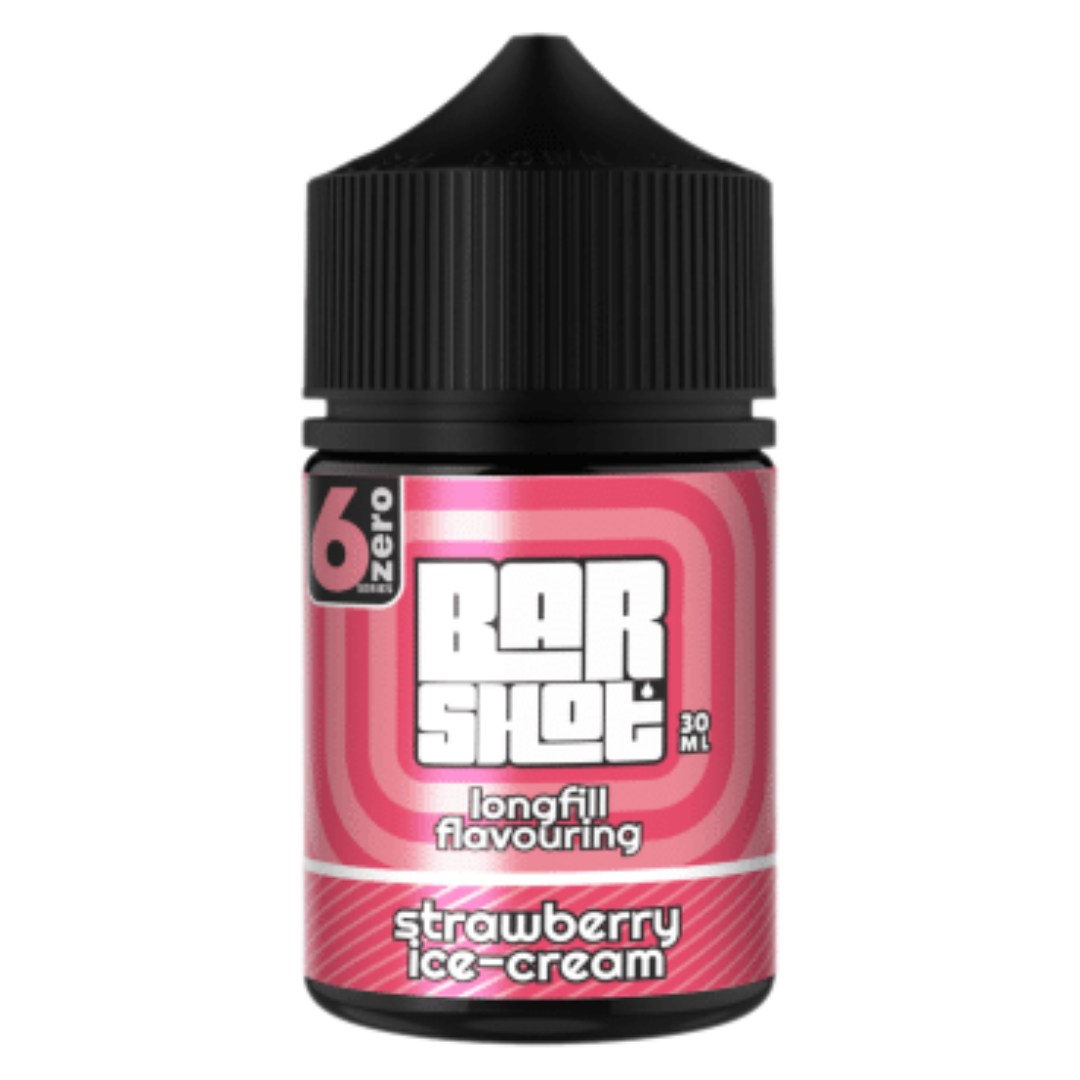 Bar Shots 6Zero - Strawberry Ice Cream MTL / Salts Flavour Shots 60ml
