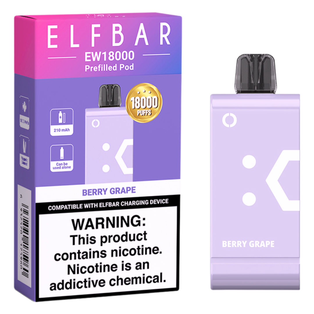 ElfBar - Berry Grape EW18000 Pods
