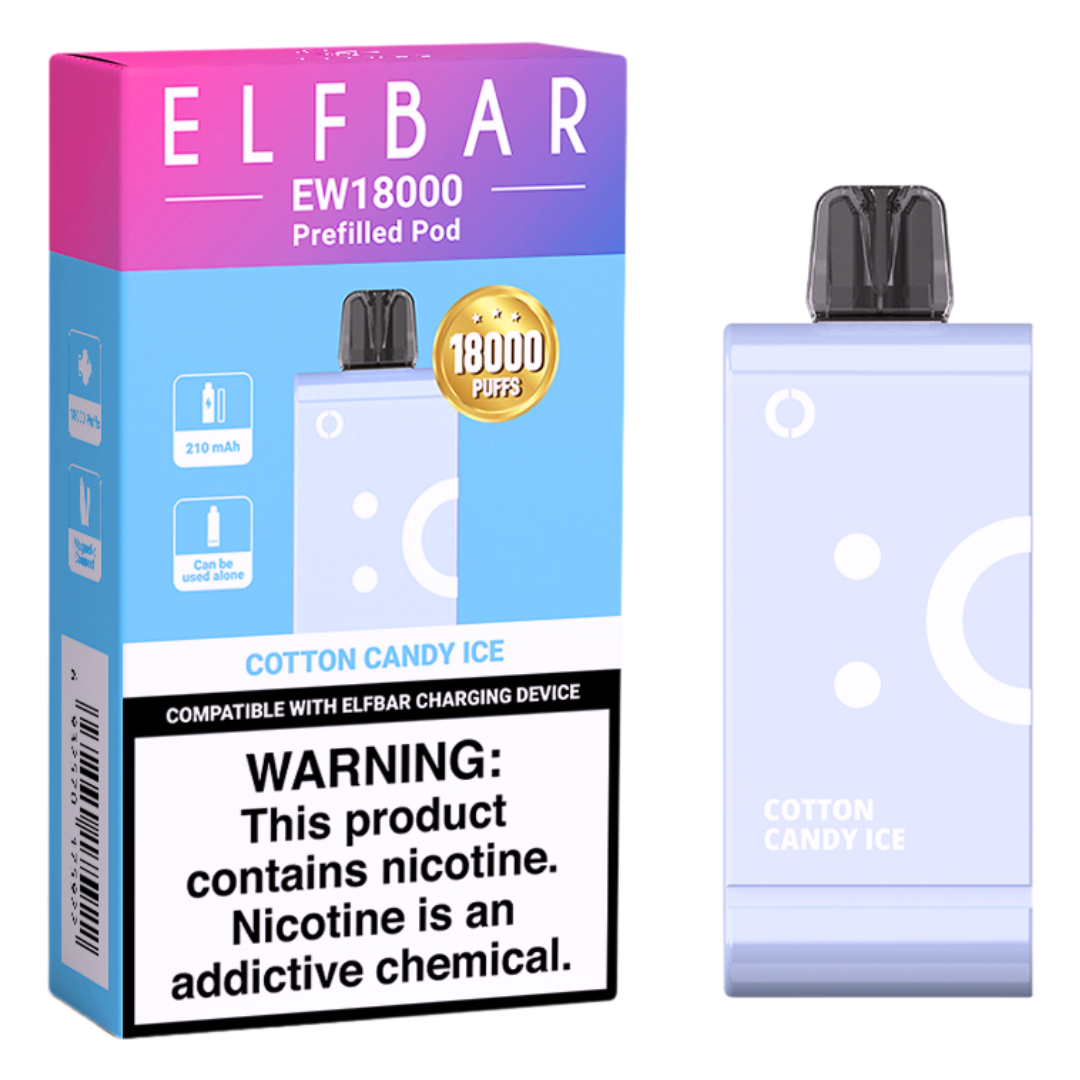 ElfBar - Cotton Candy Ice EW18000 Pods