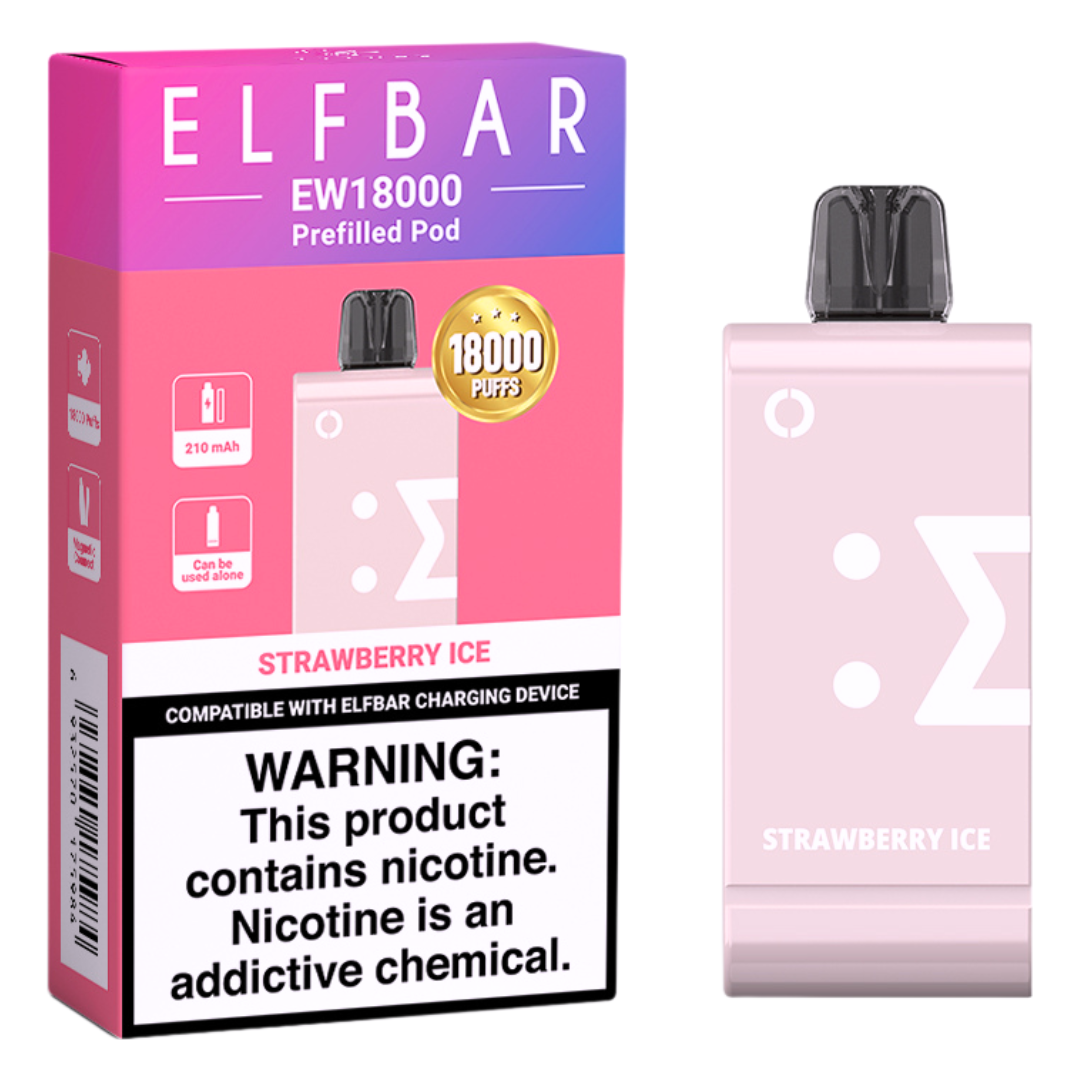 ElfBar - Strawberry Ice EW18000 Pods