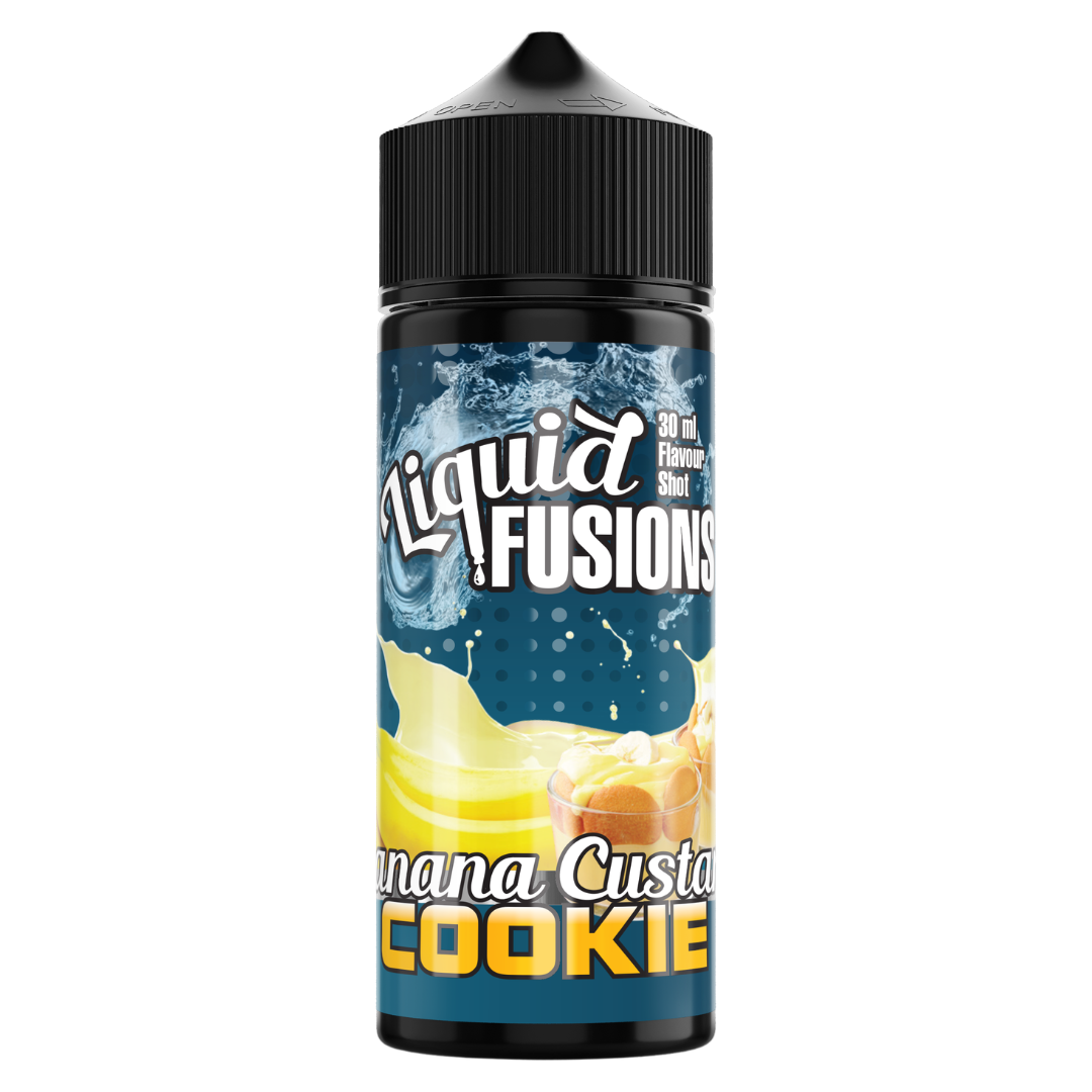 Liquid Fusions - Banana Custard Cookie Freebase Flavour Shots 120ml
