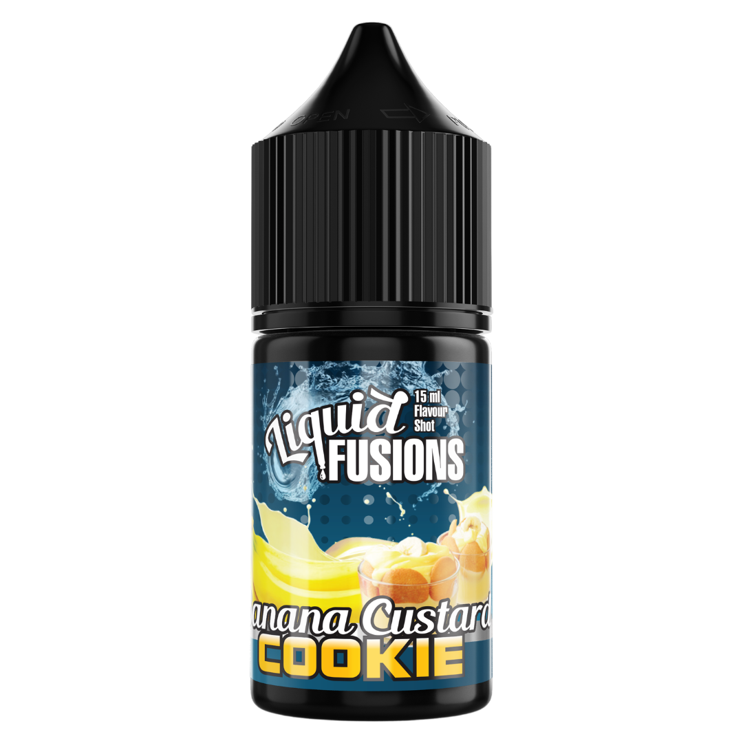 Liquid Fusions - Banana Custard Cookie MTL / Salts Flavour Shots 30ml