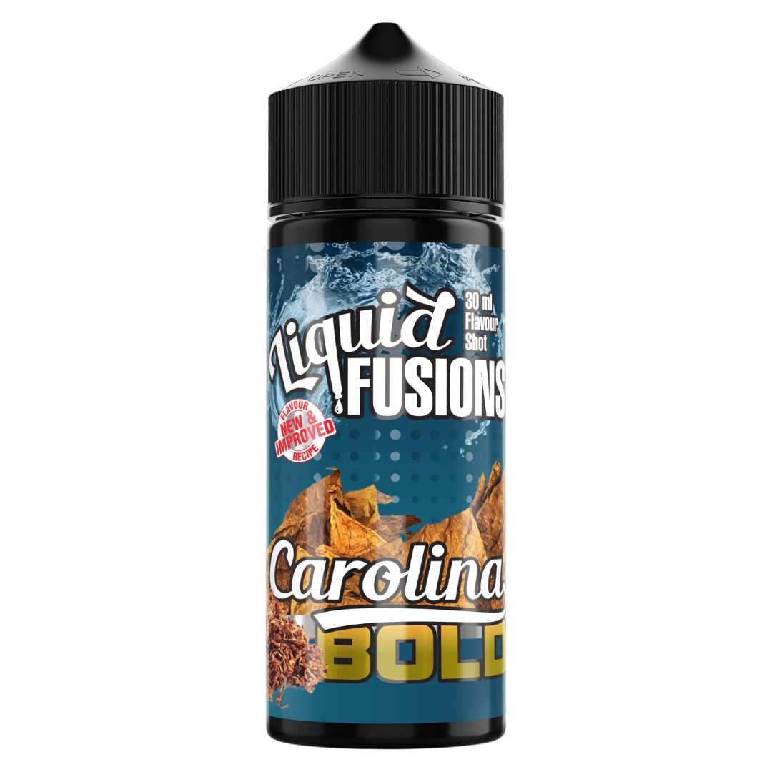 Liquid Fusions - Carolina Bold Freebase Flavour Shots 120ml