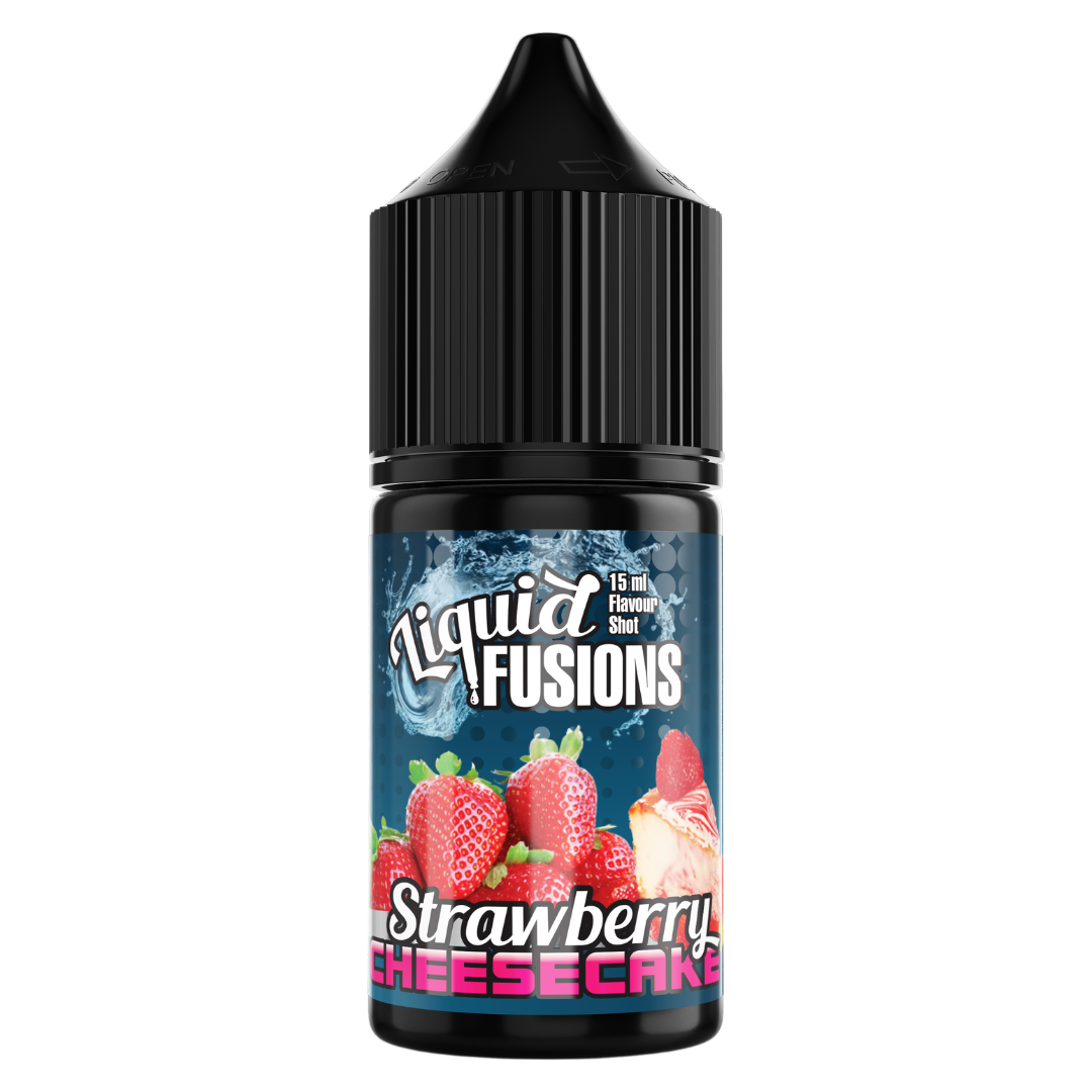 Liquid Fusions - Strawberry Cheesecake MTL / Salts Flavour Shots 30ml