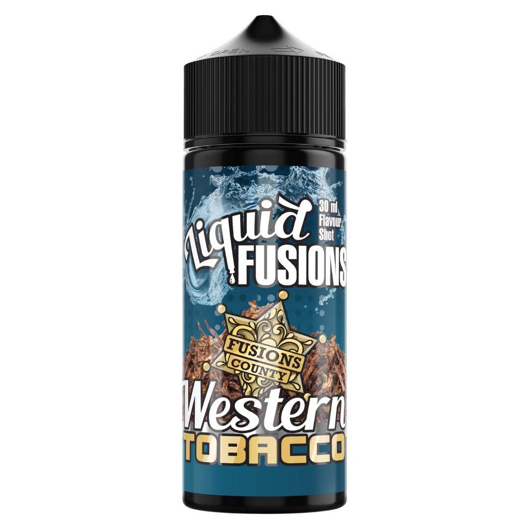 Liquid Fusions - Western Tobacco Freebase Flavour Shots 120ml