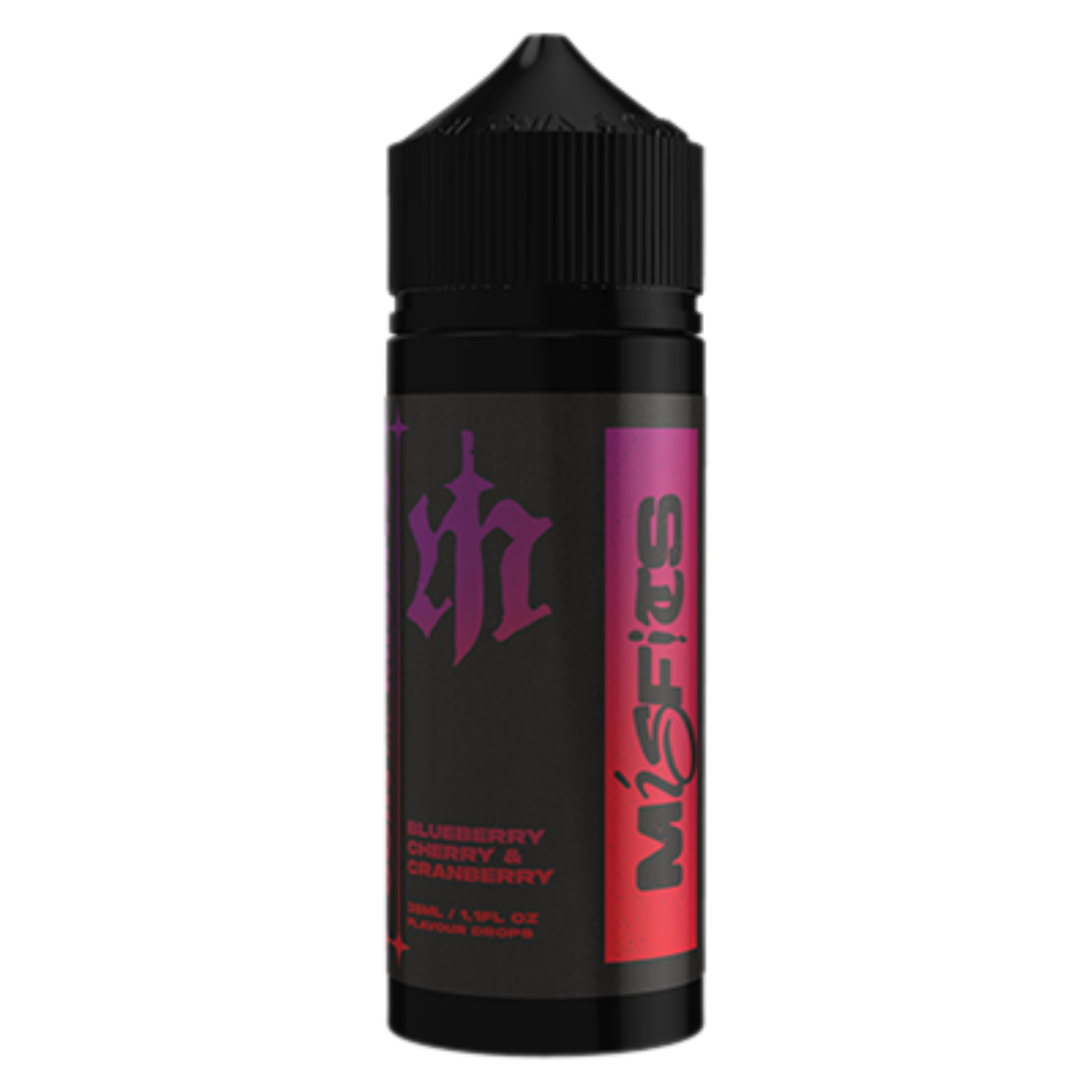 Misfits - Blueberry Cherry Cranberry Freebase Flavour Shots 120ml