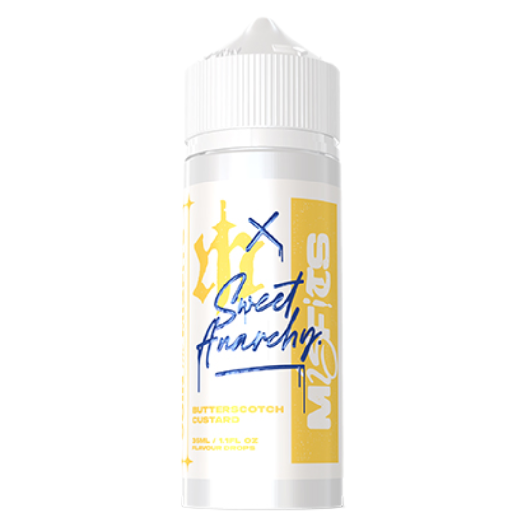 Misfits X Sweet Anarchy - Butterscotch Custard Freebase Flavour Shots 120ml