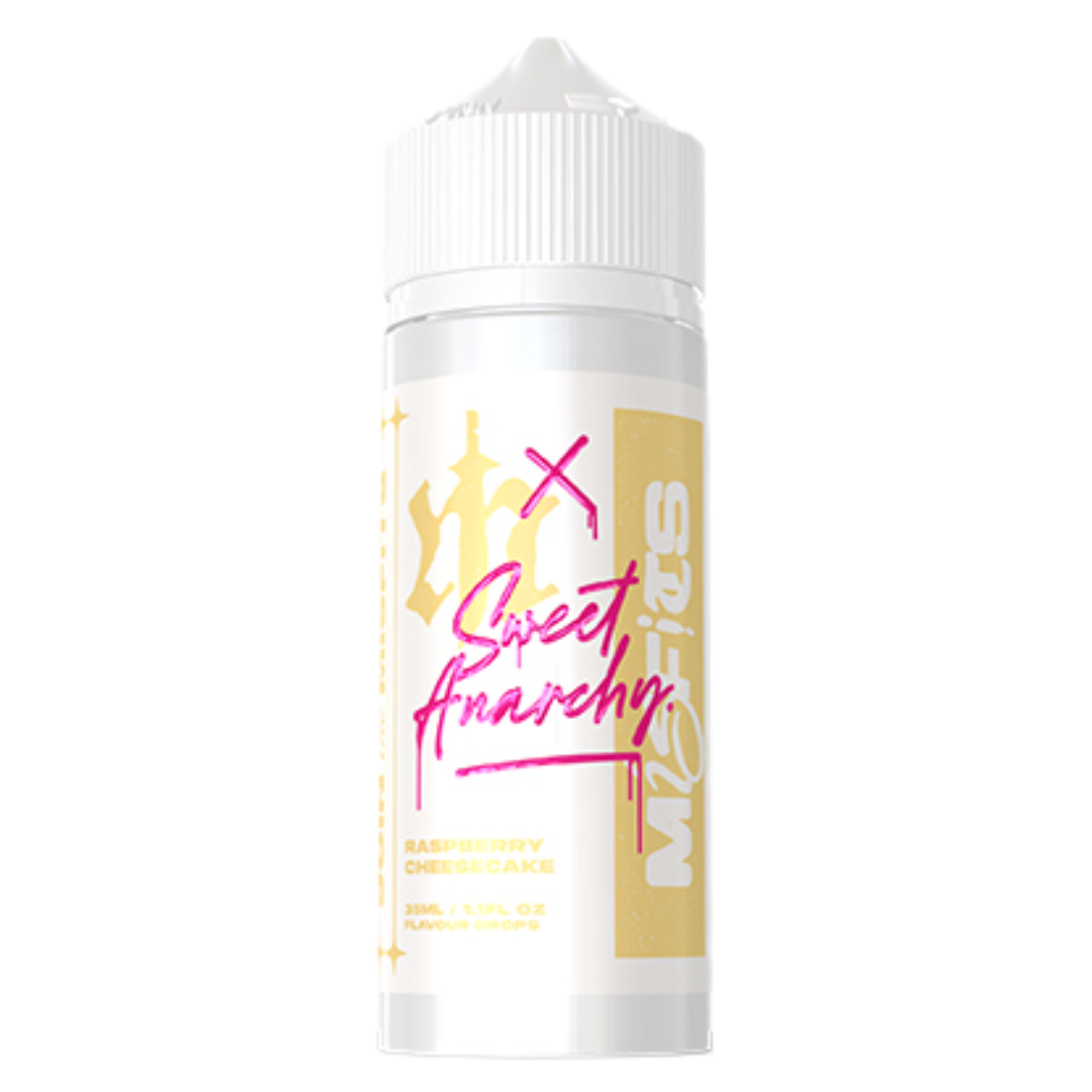 Misfits X Sweet Anarchy - Raspberry Cheesecake Freebase Flavour Shots 120ml