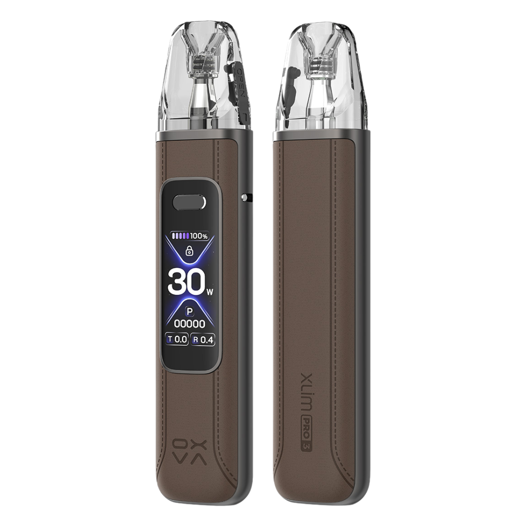 OXVA - Brown Leather XLIM Pro 3 Pod Kit