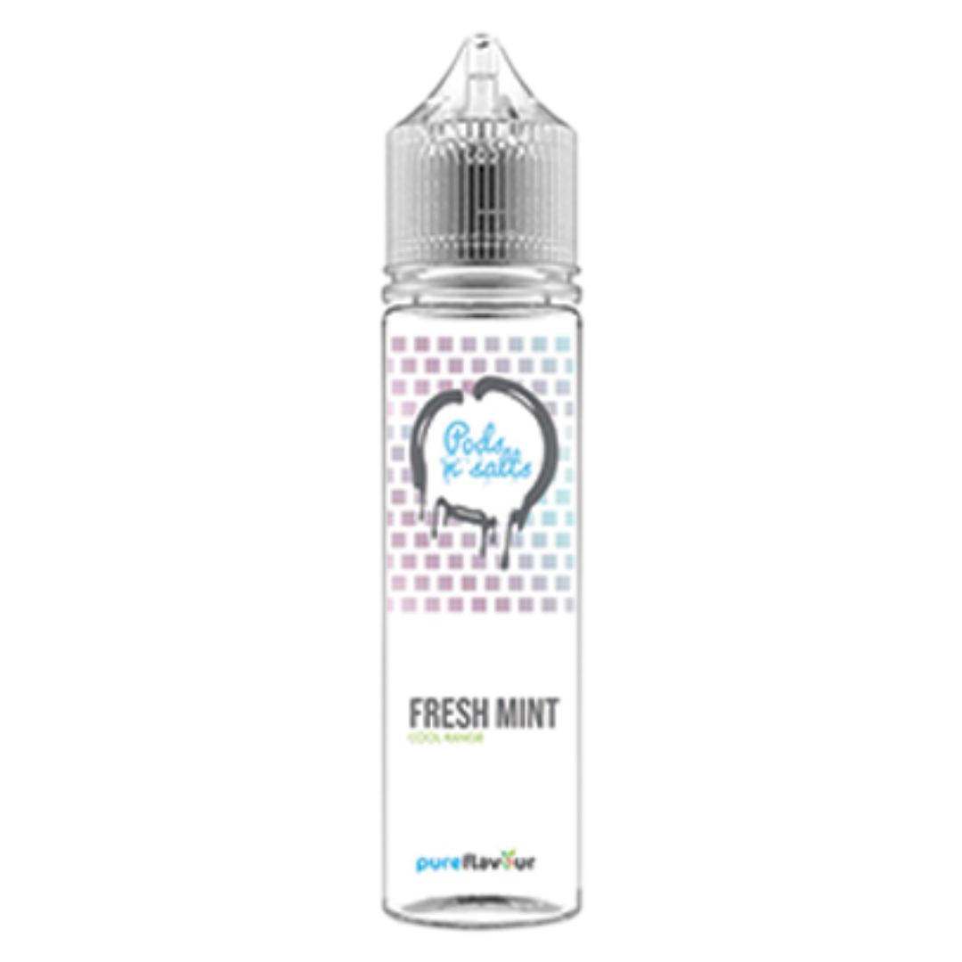 Pods n Salts - Fresh Mint MTL / Salts Flavour Shots 60ml