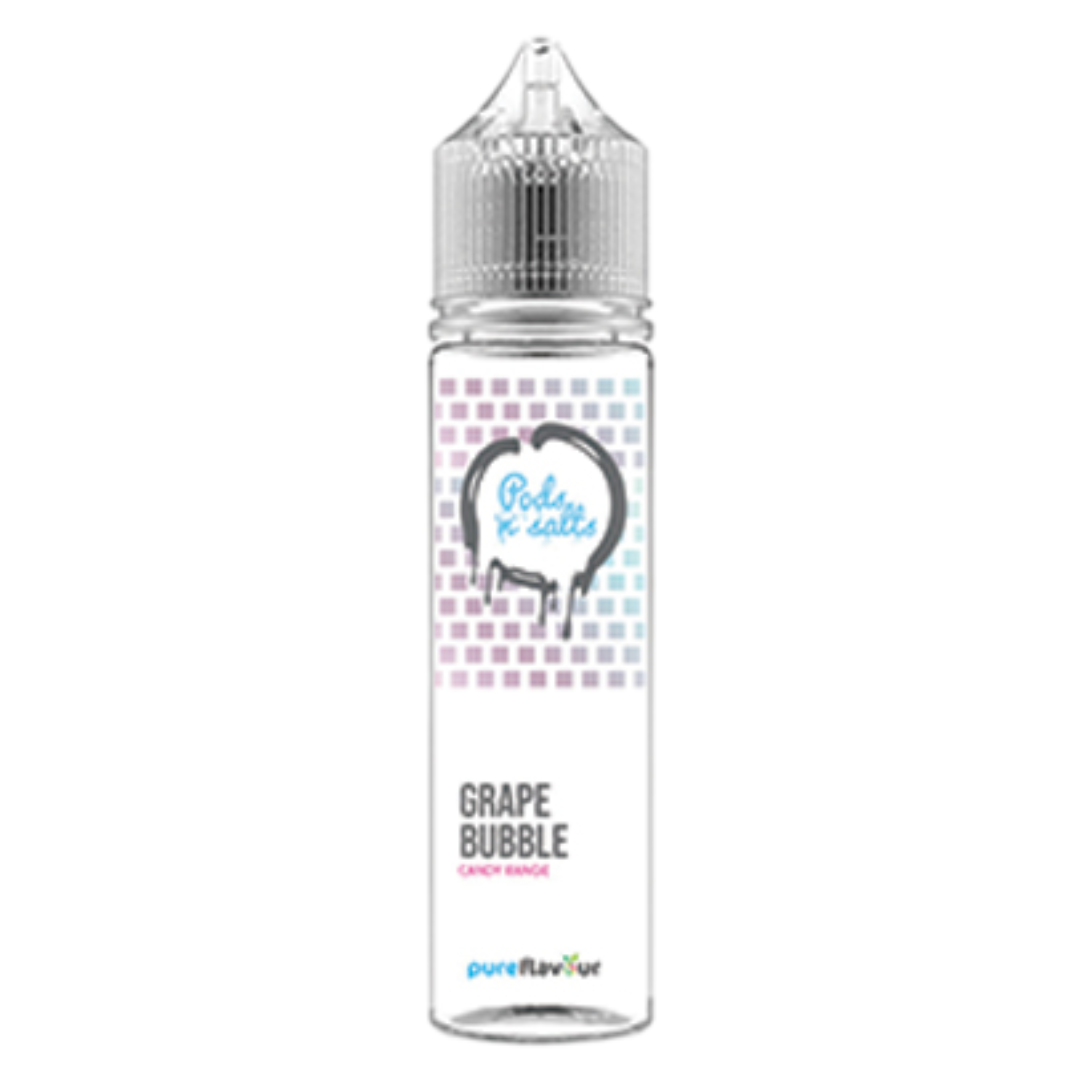 Pods n Salts - Grape Bubble MTL / Salts Flavour Shots 60ml