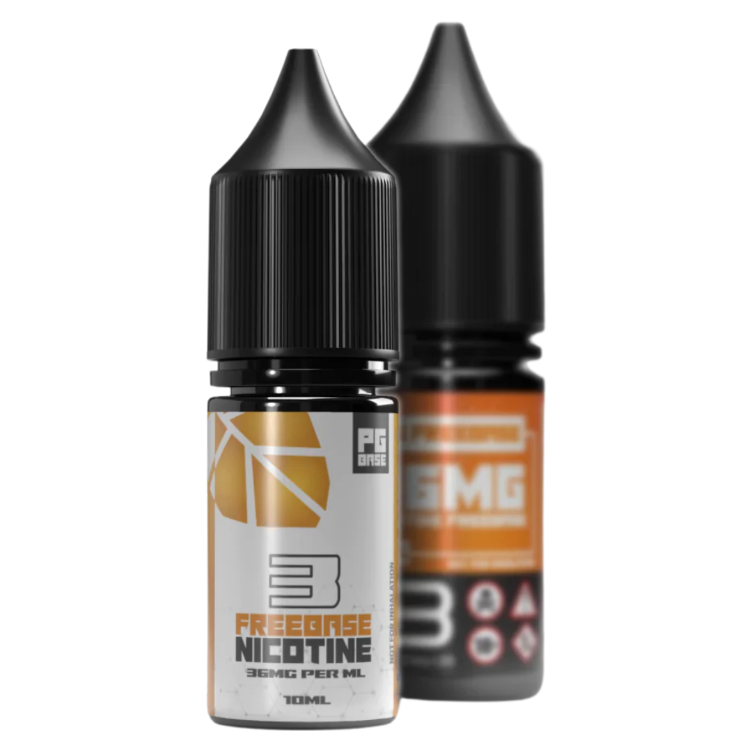 Pure+ Nicotine - 3mg 36mg/ml Freebase Shots 10ml