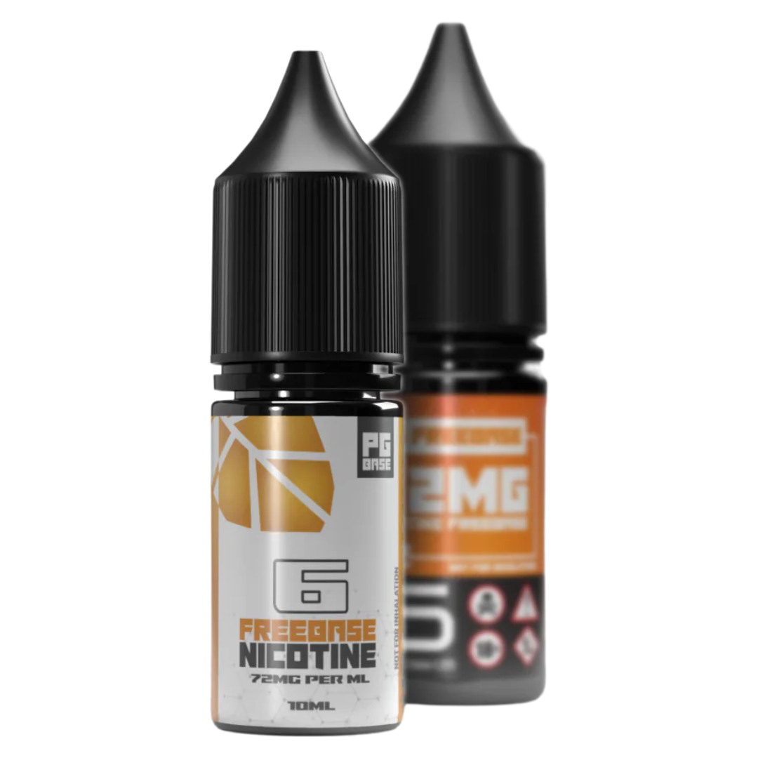 Pure+ Nicotine - 6mg 72mg/ml Freebase Shots 10ml