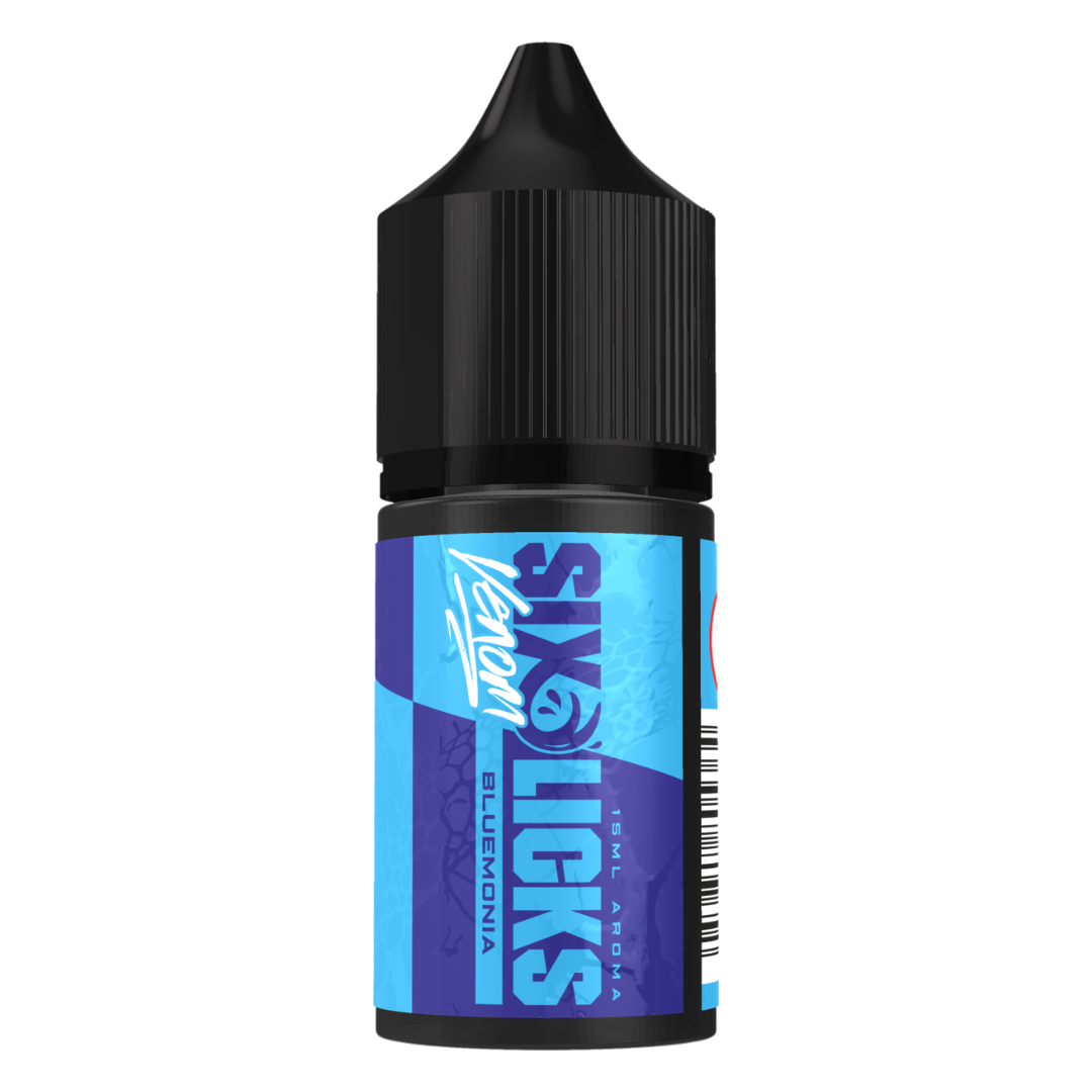 Six Licks Venom - Bluemonia MTL / Salts Flavour Shots 30ml