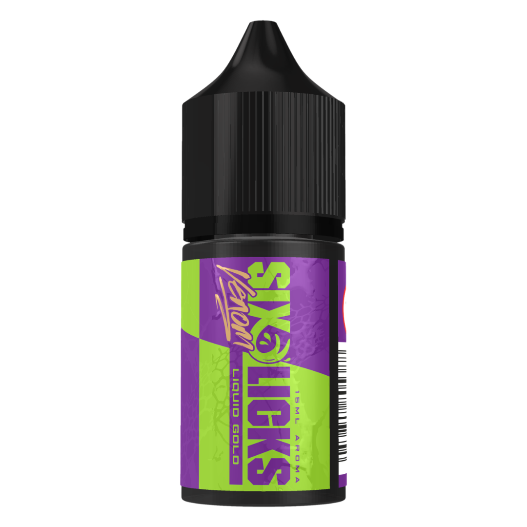 Six Licks Venom - Liquid Gold MTL / Salts Flavour Shots 30ml