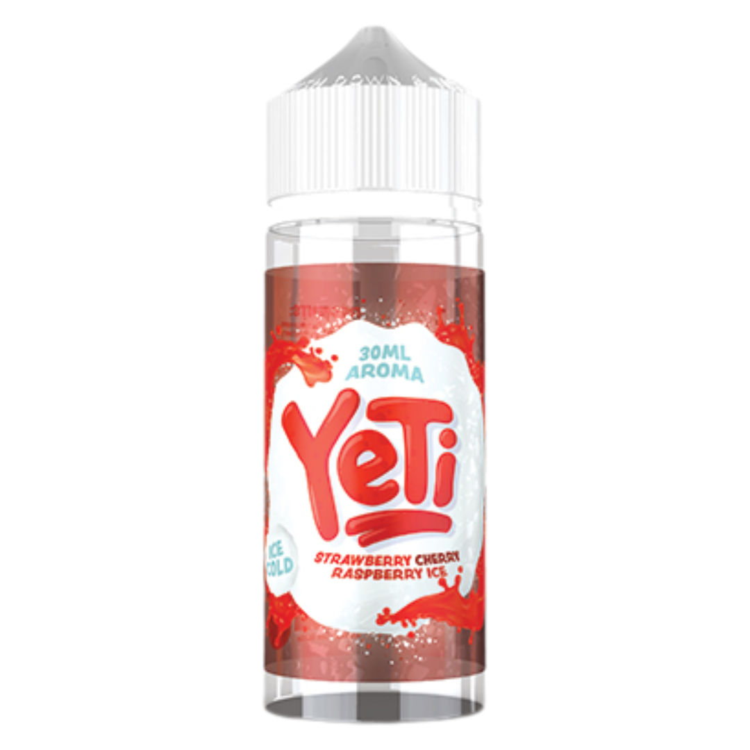Yeti - Strawberry Cherry Raspberry Ice Freebase Flavour Shots 120ml